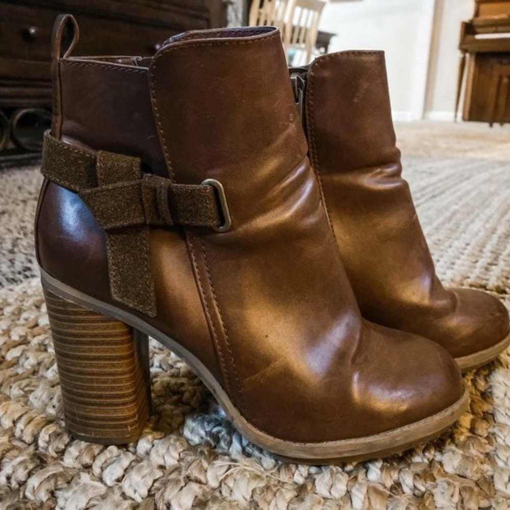 A+ for Target Brown Booties Sz. 8